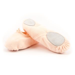 split sole canvas ballet shoe