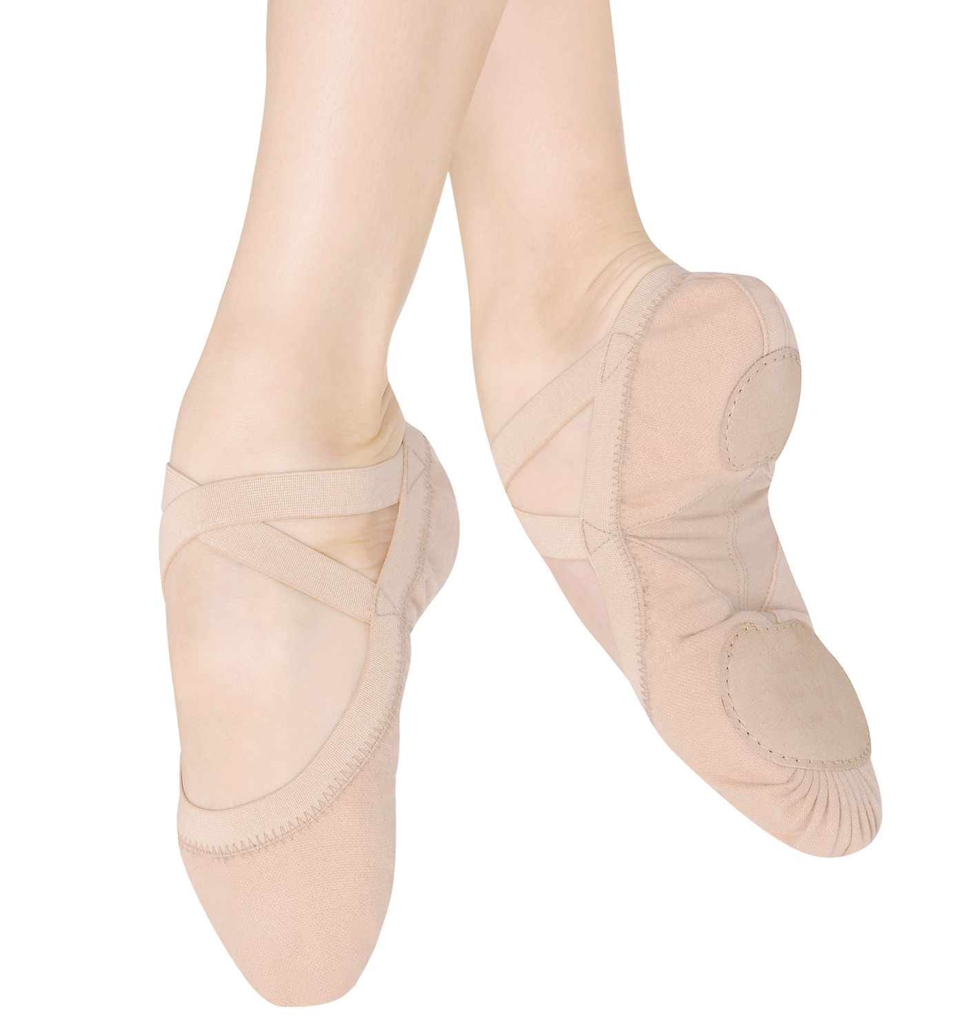 bloch pro elastics split sole canvas shoe