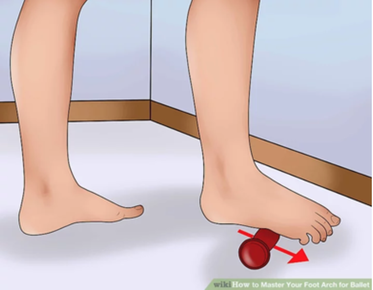 foot stretching using a foam roller for plantar areas