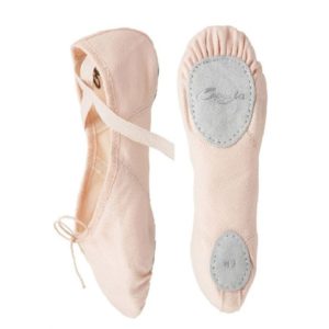 Capezio canvas ballet shoe split sole